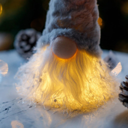Marco Paul Grey LED Christmas Gonk 26cm - thumbnail 3