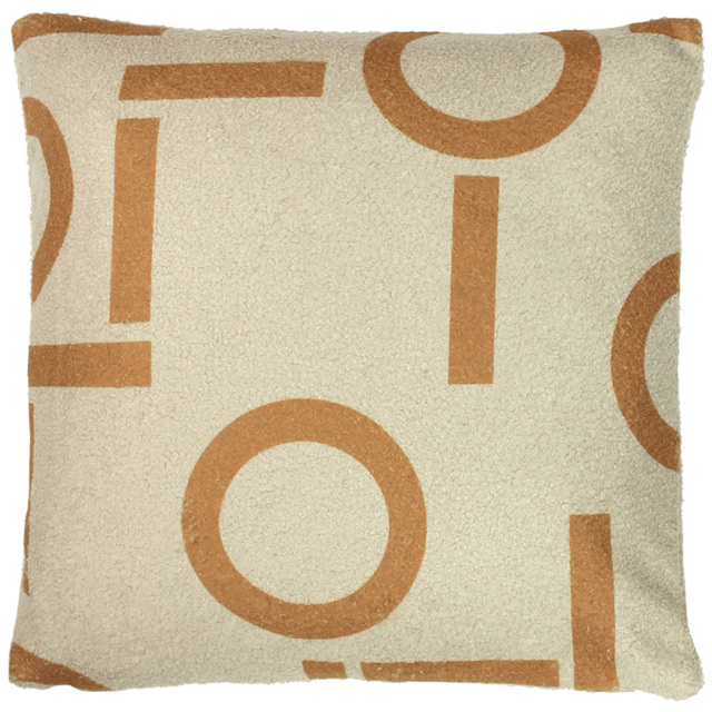 furn. Shearling Ginger Circa Geometric Cushion - image 1