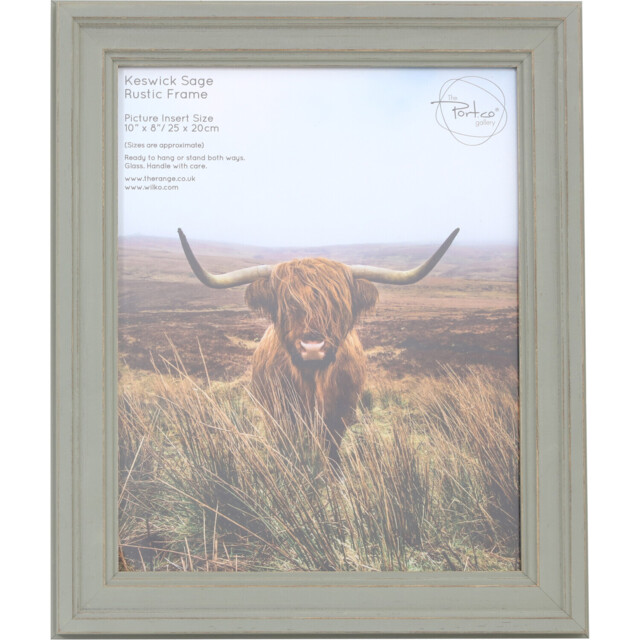The Port. Co Gallery Keswick Sage Rustic 10 x 8 inch Photo Frame - image 1