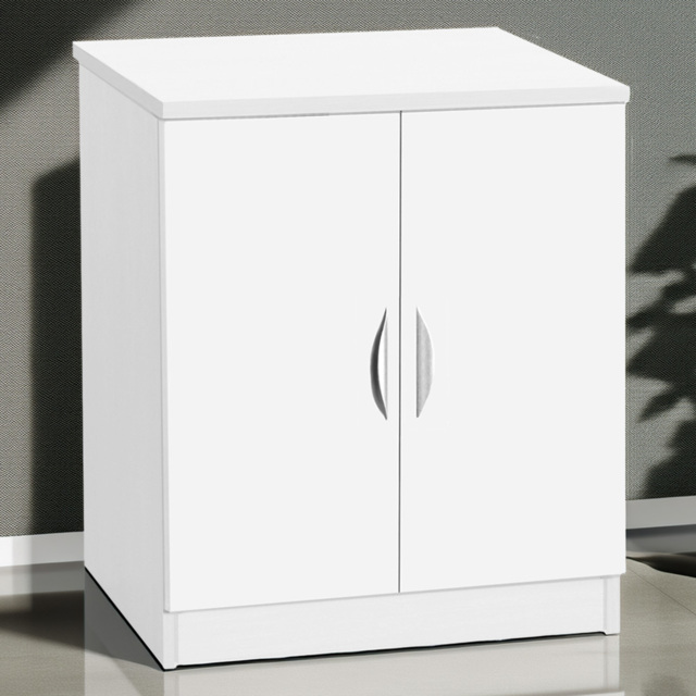 R White Cabinets 2 Door White Desk Height Cupboard - image 1