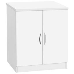 R White Cabinets 2 Door White Desk Height Cupboard - thumbnail 2