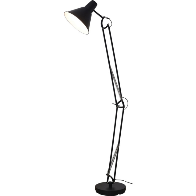 Jenson Black Retro Floor Lamp - image 1