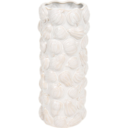 Pumpkin Reactive Glaze Vase White - thumbnail 4
