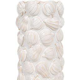 Pumpkin Reactive Glaze Vase White - thumbnail 2
