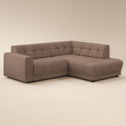 SOLACE+CO Asta Brown 3 Seater Right Corner Sofa - thumbnail 2