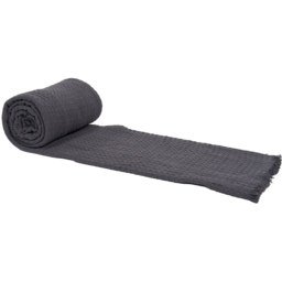 Waffle Cotton Throw Charcoal - thumbnail 2