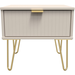 Crowndale Linear Single Drawer Kashmir Matt Bedside Table - thumbnail 3