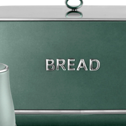 Tower Renaissance EEJB287 Forest Green Bread Bin with 3 Piece Canister Set - thumbnail 3