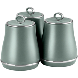 Tower Renaissance EEJB287 Forest Green Bread Bin with 3 Piece Canister Set - thumbnail 2