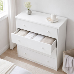 Core Products Erin White Finish 4 Drawer Chest of Drawers - thumbnail 4