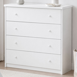 Core Products Erin White Finish 4 Drawer Chest of Drawers - thumbnail 1