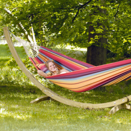 Amazonas Barbados Rainbow Double Premium Traditional Cotton Garden Hammock Only - thumbnail 4