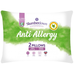 Slumberdown Anti Allergy Soft Support Pillow 2 Pack