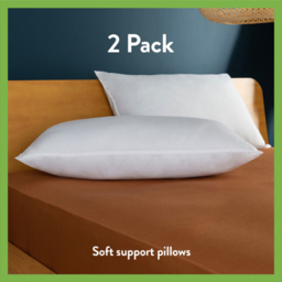Slumberdown Anti Allergy Soft Support Pillow 2 Pack - thumbnail 2