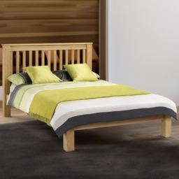 Julian Bowen Amsterdam Double Oak Bed Frame - thumbnail 1
