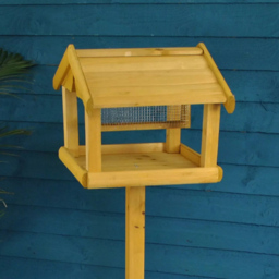 Marco Paul Premium Freestanding Wooden Bird Table with Feeder - thumbnail 3