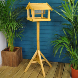 Marco Paul Premium Freestanding Wooden Bird Table with Feeder - thumbnail 2
