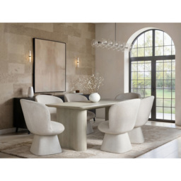 SOLACE+CO Zoya Aiko Beige 6 Seater Dining Set - thumbnail 4