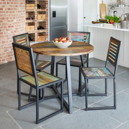 Baumhaus Urban Chic 4 Seater Round Dining Table - thumbnail 2