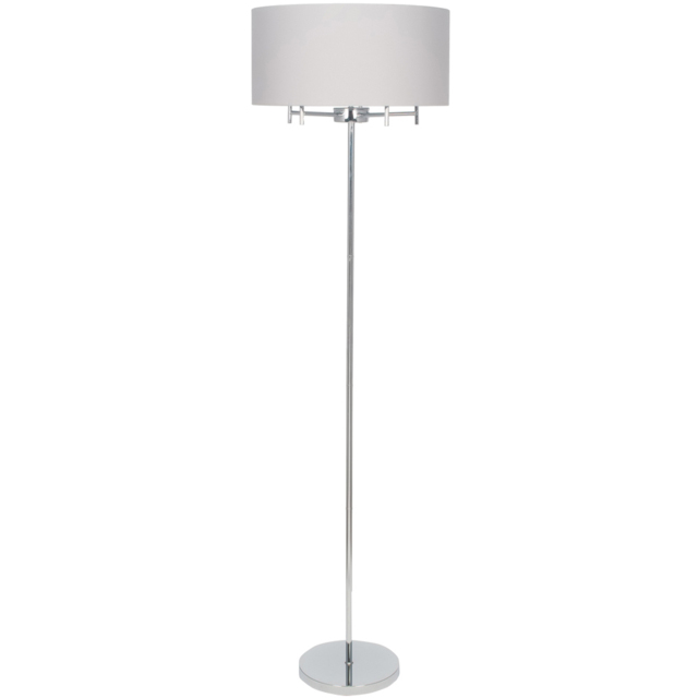 Pacific Lifestyle Plaza 5 Light Metal Silver Floor Lamp - image 1