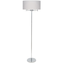 Pacific Lifestyle Plaza 5 Light Metal Silver Floor Lamp