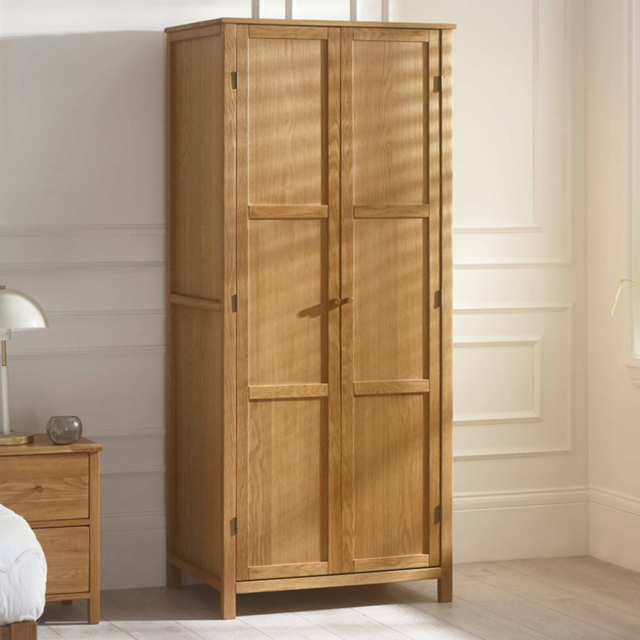 Julian Bowen Coxmoor 2 Door Oak Wardrobe - image 1