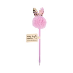 Spring Bunny Fluffy Pom Pom Pen - thumbnail 4