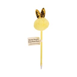Spring Bunny Fluffy Pom Pom Pen - thumbnail 2