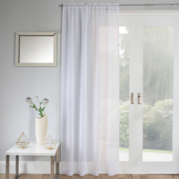 White Jewel Panel Voile Curtain 183 x 140cm - thumbnail 1