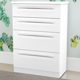 Crowndale Sherwood Porcelain Matt 4 Drawer Deep Chest of Drawers