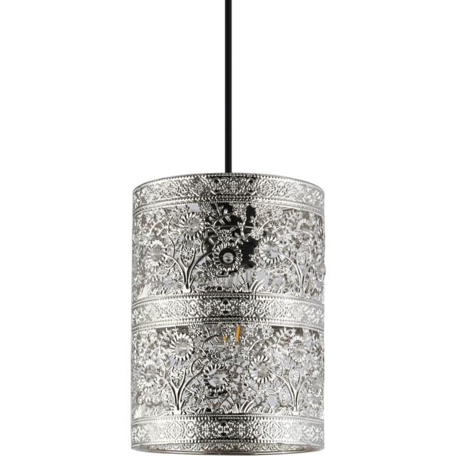 Polished Nickel Clay Lamp Shade - image 1