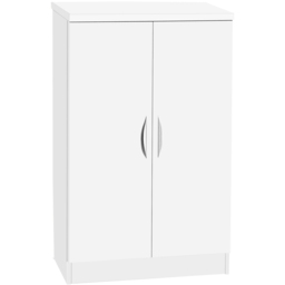 R White Cabinets 2 Door Mid Height White Cupboard - thumbnail 2