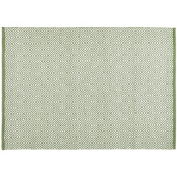 Hug Rug Dark Green Diamond Woven Rug 120 x 170cm - thumbnail 1