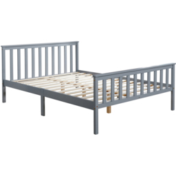 Home Source Florida Double Grey Wooden Bed Frame - thumbnail 2