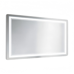 Rattrix White Anti-Fog LED Bathroom Mirror with Dimmable Lights and Memory Function 80 x 60cm