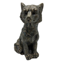 Bronze Look Fox Garden Ornament - thumbnail 1