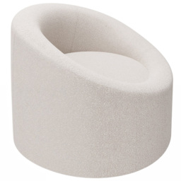 SOLACE+CO Amari Cream Boucle Accent Chair - thumbnail 2