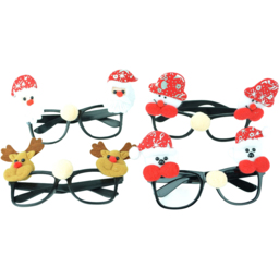Shatchi Novelty Christmas Party Glasses 4 Pack - thumbnail 4