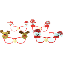 Shatchi Novelty Christmas Party Glasses 4 Pack - thumbnail 3