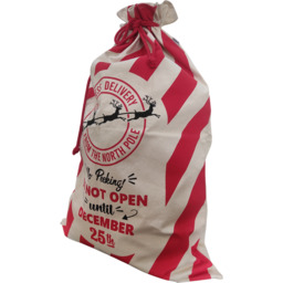 Red North Pole Christmas Present Sack 90 x 60cm - thumbnail 2