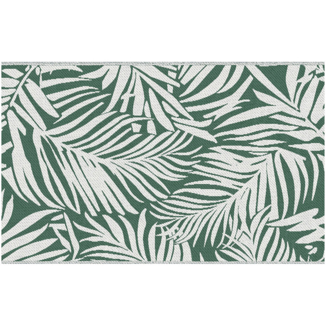 Outsunny Green and White Reversible Outdoor Rug 152 x 243cm - image 1