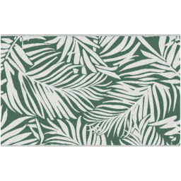 Outsunny Green and White Reversible Outdoor Rug 152 x 243cm - thumbnail 1