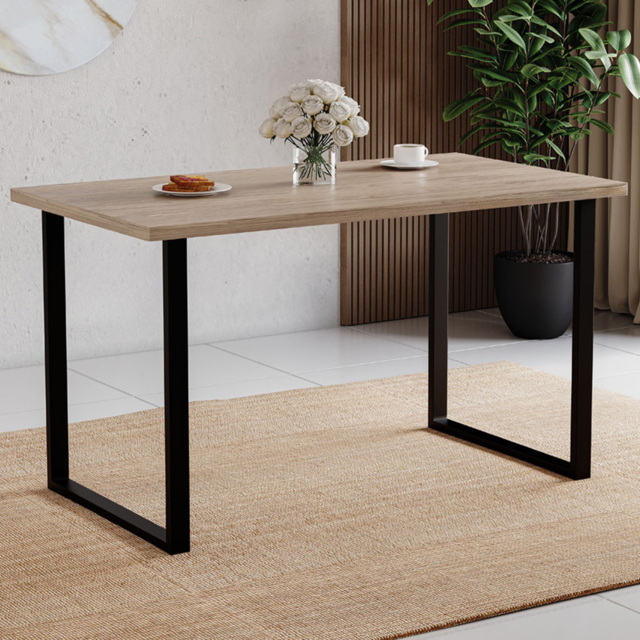 Vida Designs 4 Seater Rectangular Oak Dining Table - image 1