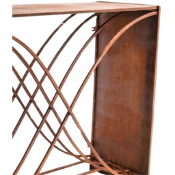 Ivyline Rust X-Shape Garden Log Storage 88 x 100cm - thumbnail 2