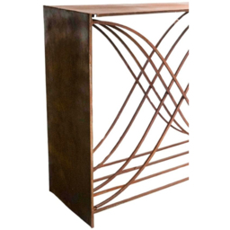 Ivyline Rust X-Shape Garden Log Storage 88 x 100cm - thumbnail 3