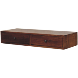 Artisan Furniture Lunar Chestnut 2 Drawer Solid Wood Wall-Mounted Console Table - thumbnail 3