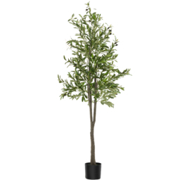 tectake Artificial Olive Plant in Pot 180cm - thumbnail 1