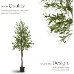 tectake Artificial Olive Plant in Pot 180cm - thumbnail 3