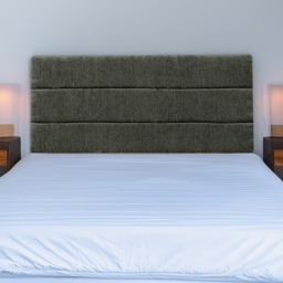 Bedmaster Milan Super King Size Charcoal Chenille Lined Headboard - thumbnail 1