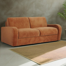 Jay-Be Deco 3 Seater Cosy Chenille Spice Sofa Bed with e-Sprung Mattress - thumbnail 1